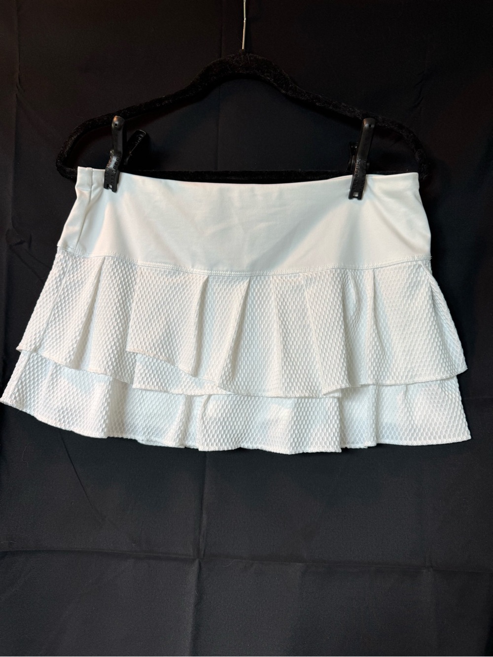 Lucky in Love White Ruffle Mini Tennis Skirt